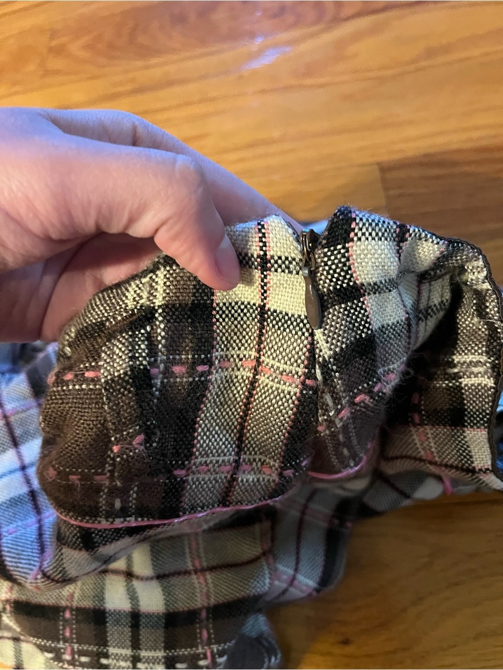 Limited Too Brown Plaid Flared Skort with Pink Trim Girls Size 14R - Picture 5 of 6